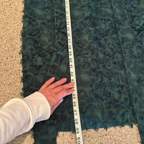 ZARA Blogger Favorite Emerald Green Textured Midi Dress - Picture 10 of 15